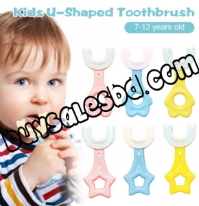 New Children’S U-Shape Toothbrsh Imitation Silicone Massage Toothbrush Baby Oral Care 360 Degree Cleaning Whitening Brush