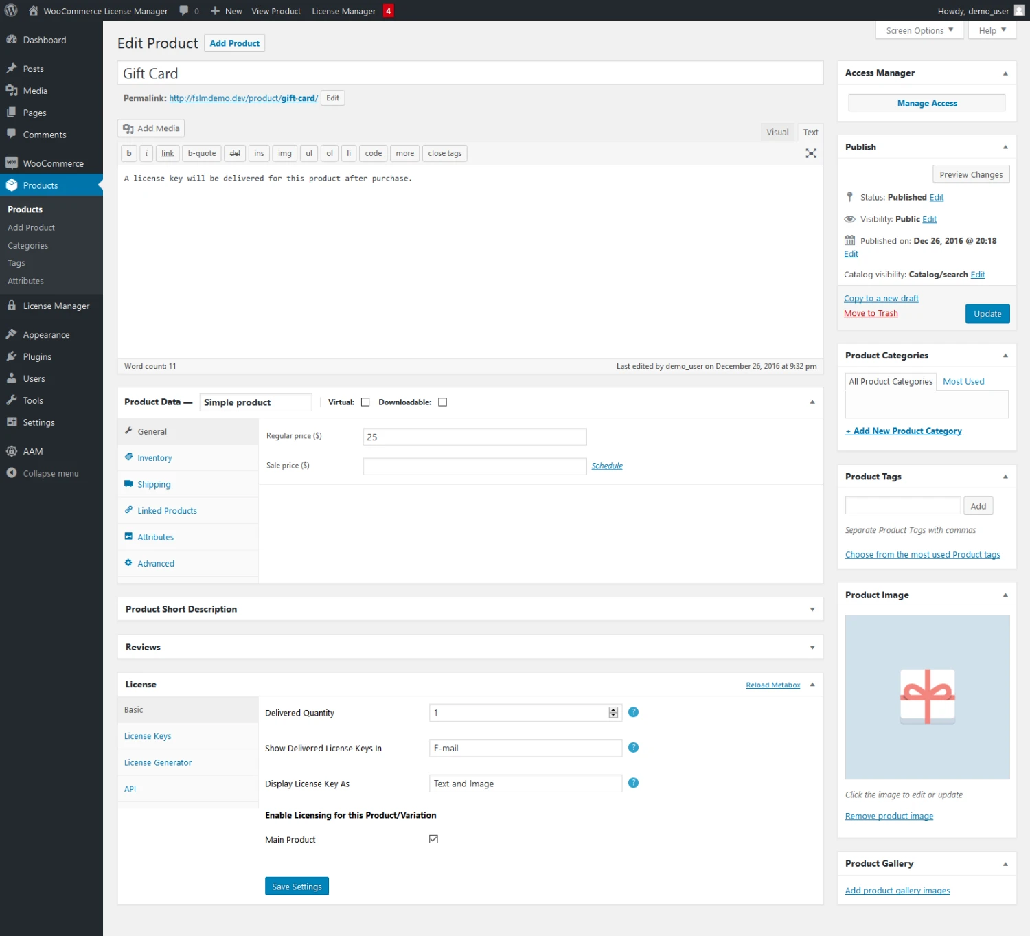 WooCommerce License Manager