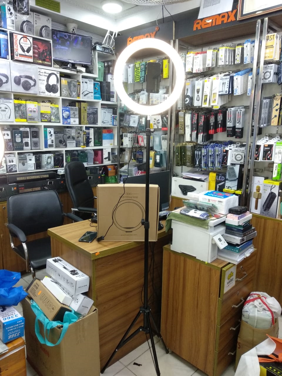 M33 12INCH LED BEAUTY LIVE RING LIGHT WITH STAND COLOR 3 + PHONE HOLDER (RUB)