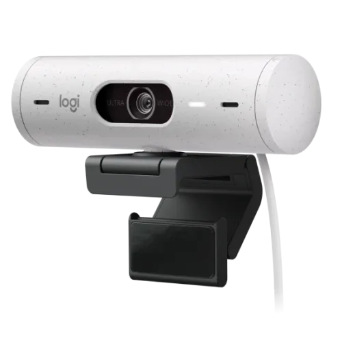 Logitech BRIO 500 Full HD 1080p 4MP Auto-Framing Webcam – Off-White