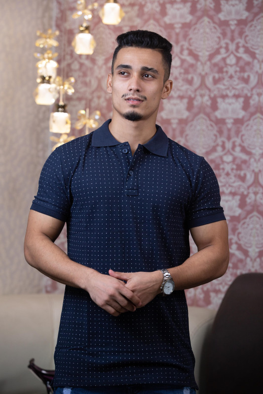 Trendy Contrast Half Sleeve polo Shirt
