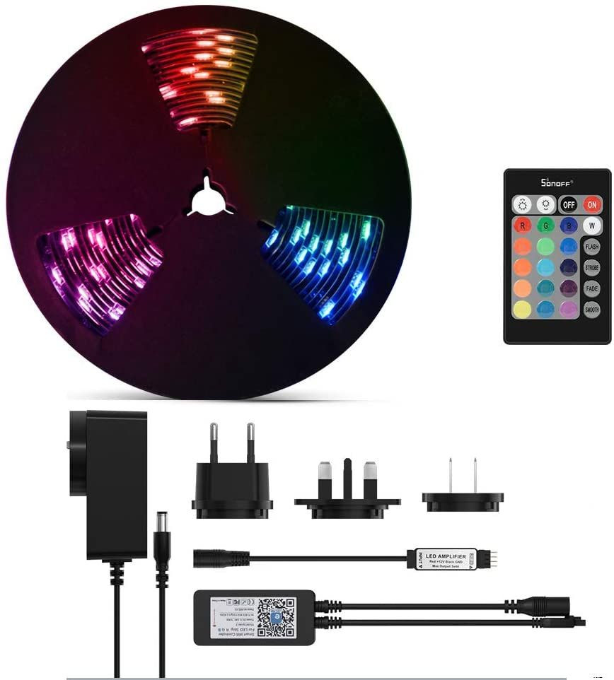 5 Meter Sonoff RGB Strip Light Extension- Compatible With Sonoff L1/L2 LED Strip Light (5050RGB)