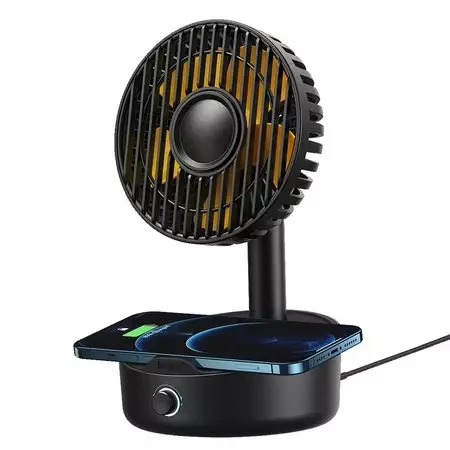 BASEUS HERMIT DESKTOP WIRELESS CHARGER WITH OSCILLATING FAN