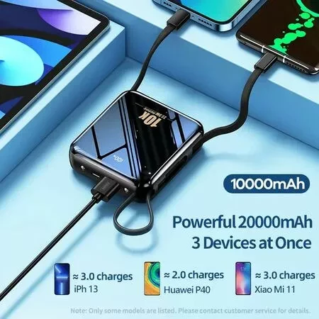 REMAX RPP-285 22.5W POWER BANK WITH CABLE 10000MAH