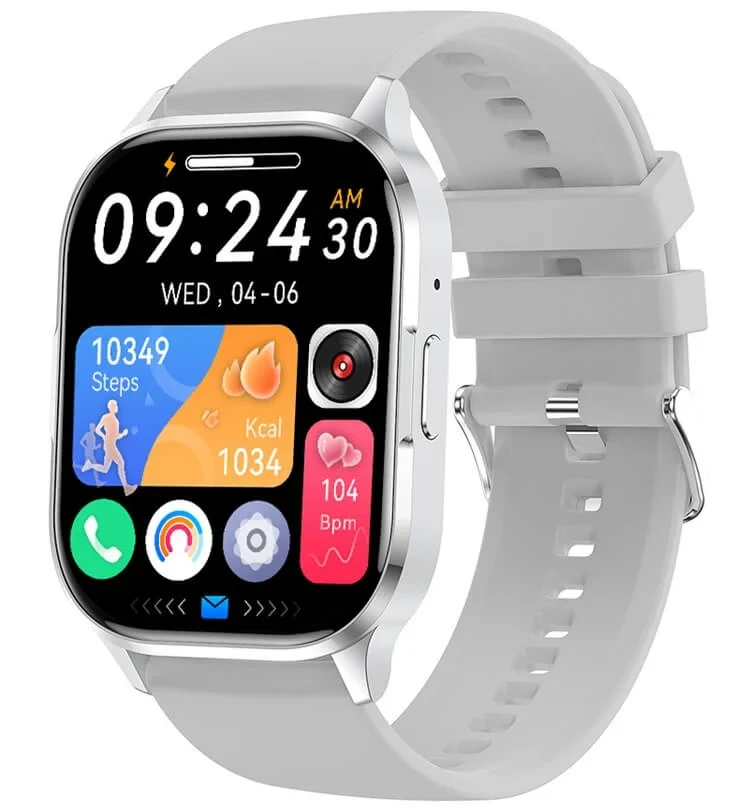 HK21 AMOLED Smartwatch AI Voice Assistant – White Color