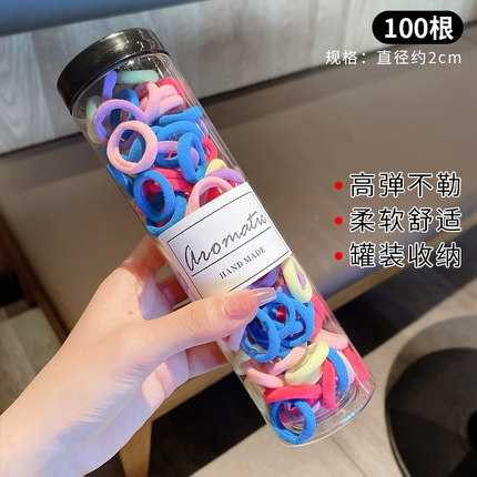 Girl's Mini Elastic Soft Rubber Hair Bands for Kids/Adult -100 Piece