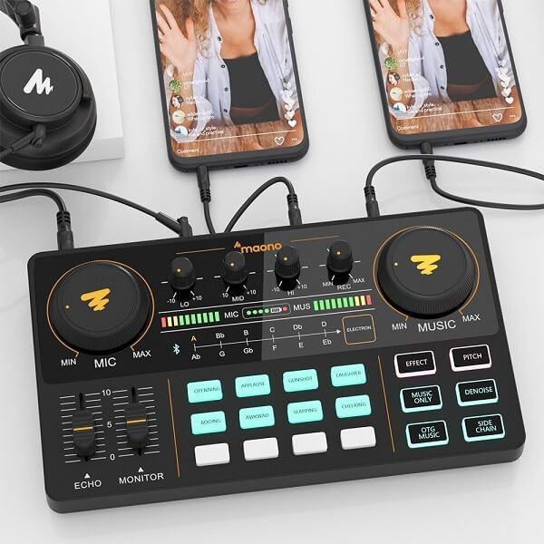 Audio Interface MAONOCASTER Lite AU-AM200 Portable All-In-One Podcast Production Studio