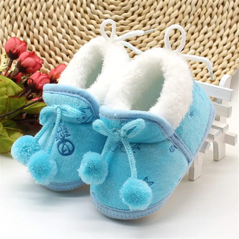 Baby Shoes Winter Newborn Baby Girls Princess Winter Boots First Walkers Infant Toddler Soft Soled Kids Girl Footwear Shoes