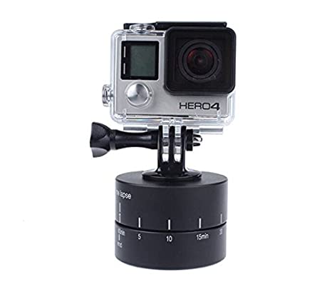 Time Laps Machine | 360° Rotating Panning Time Lapse Stabilizer | Tripod Adapter For Gopro, Dslr Camera Black