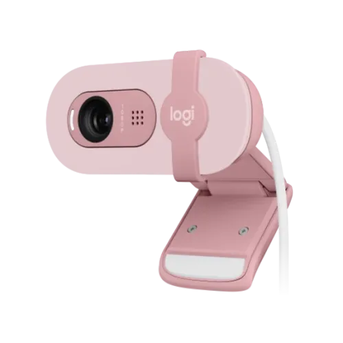 Logitech Brio 100 Full HD Privacy Shutter Webcam – Rose Color