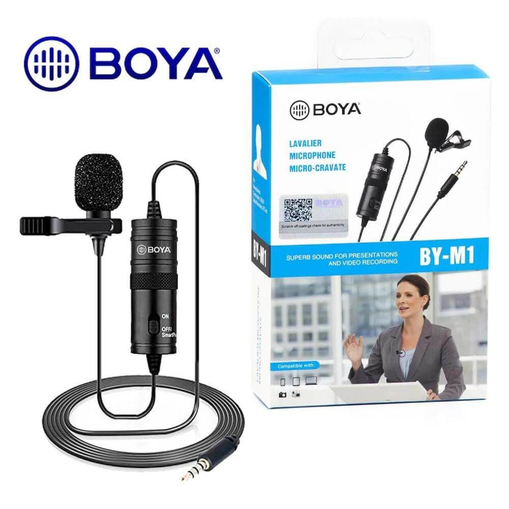 Original] BOYA M1 Microphone For Smartphone, DSLR, Laptop & PC