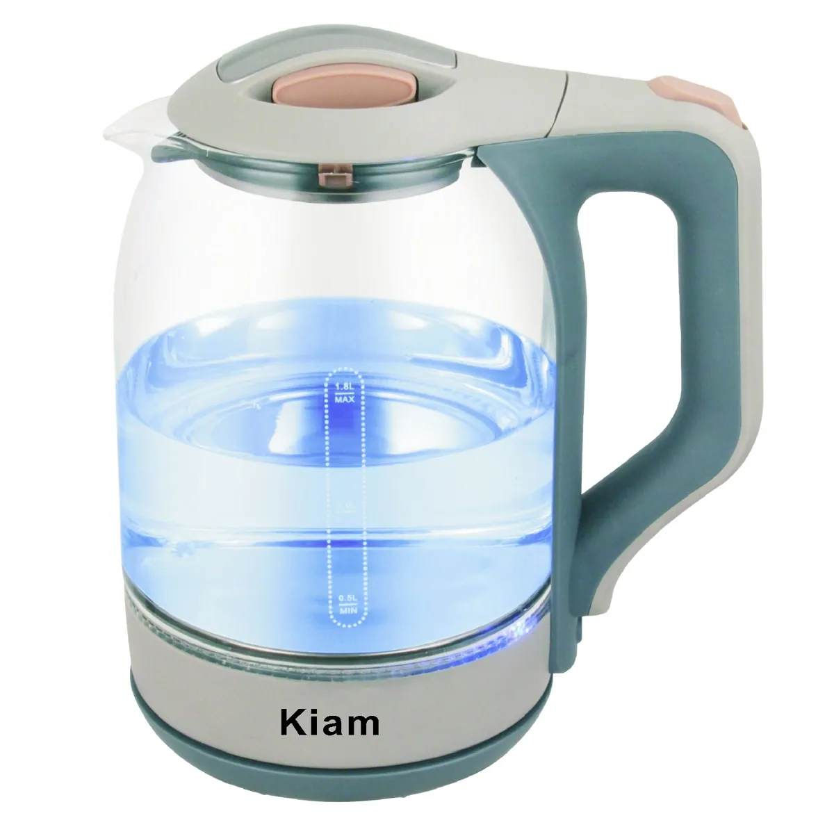 Kiam Electric Kettle BL002 Automatically Turns Off – Automatic Over Heat Protection (1.8 L)