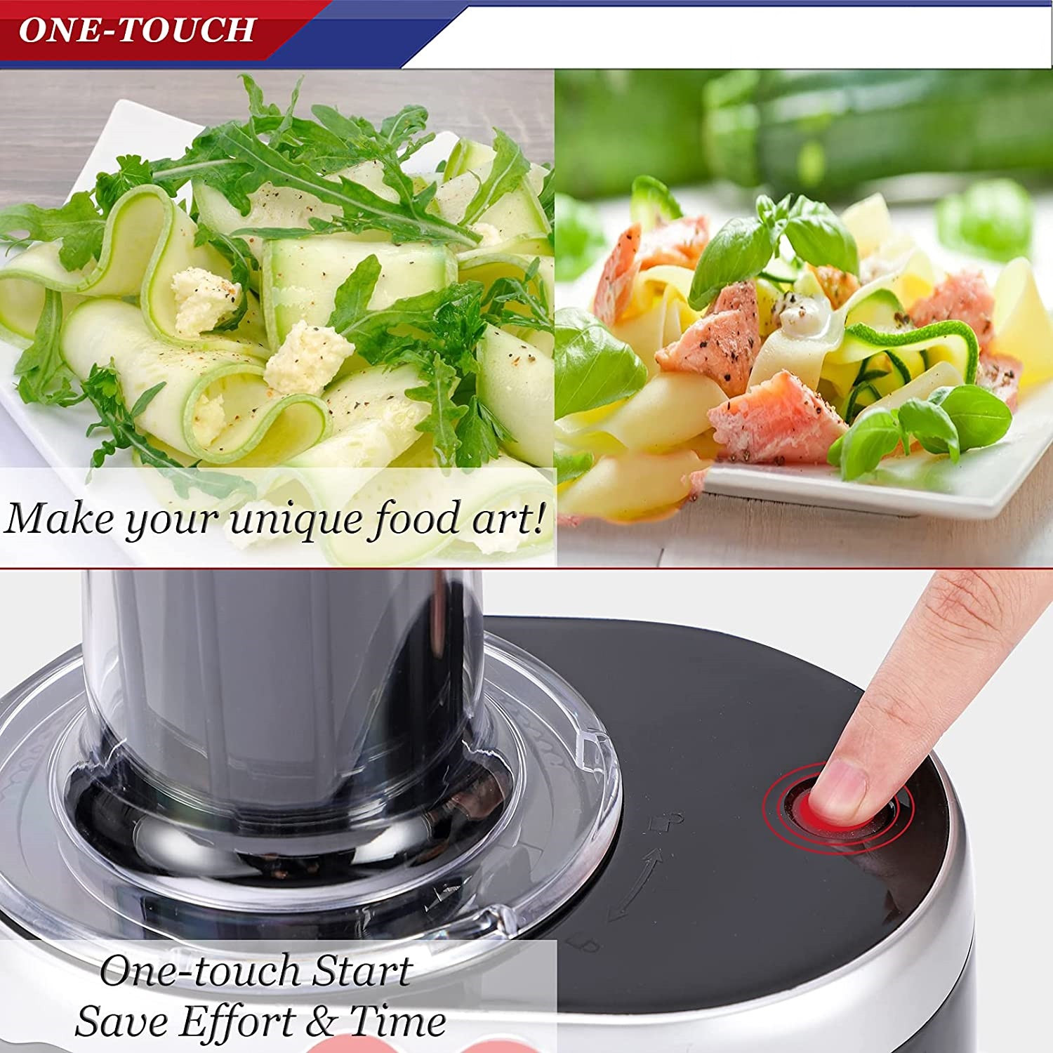 4 in 1 Electric Spiralizer Automatic Vegetable Slicer