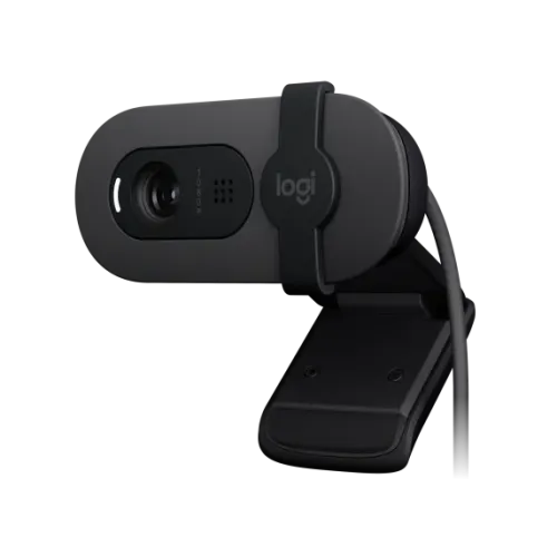 Logitech Brio 100 Full HD Privacy Shutter Webcam – Black  Color
