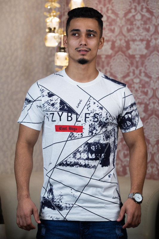 Premium All-Over Printed Round Neck T-shirt For Men
