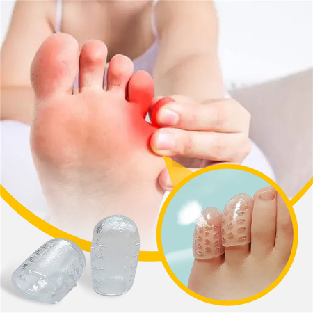 10Pcs Breathable Sleeve Toe Protector Silicone Anti-Friction Toe Caps Prevent Blisters Toe Cover Protector(DS)