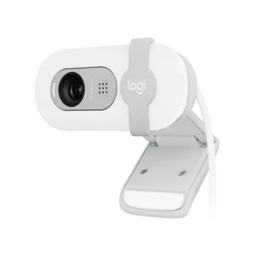 Logitech Brio 100 Full HD Privacy Shutter Webcam – Off-White Color