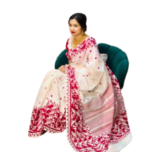New Gorgeous Design High Quality Skin Printed (Dhupian) Half Silk Saree for Beautiful Women, Silk Chumki , Premium