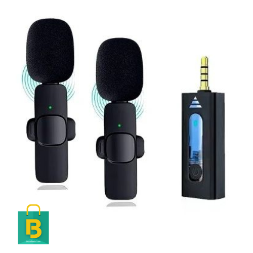 K35 Dual Wireless Microphone For 3.5mm Supported Devices (RUB) buysalesbd