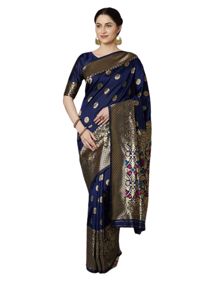 New style Printed Silk | Blend Saree with Blouse | Excellent Design | Extraordinary Collection