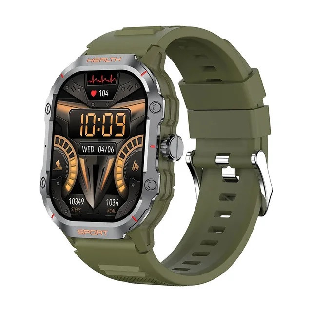 HK24 Amoled 2.01-inch Outdoor Sport Smartwatch – Green Color