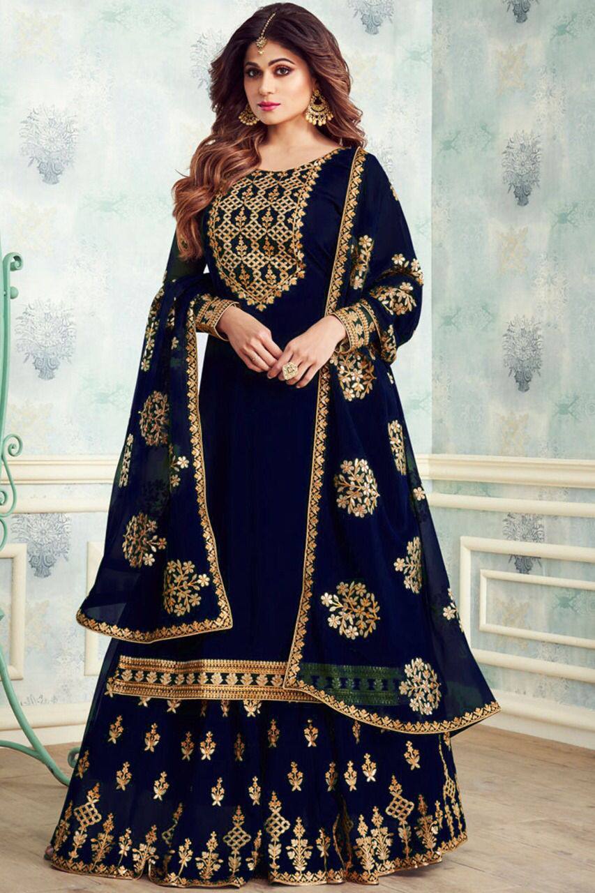 New Georgette Embroidery Party Dress