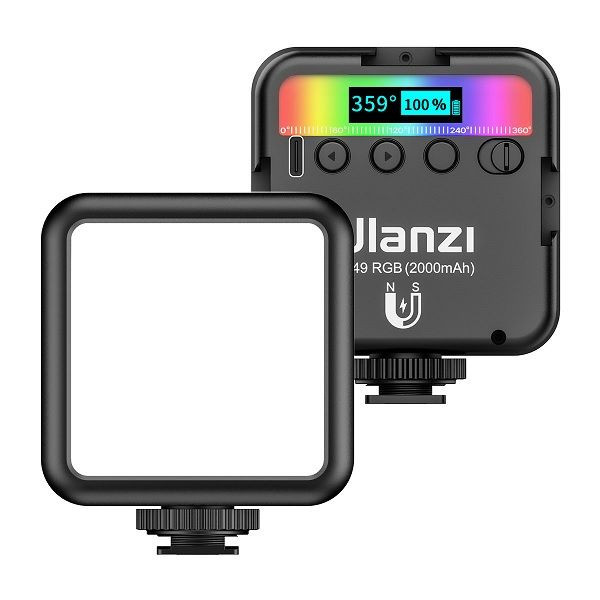Ulanzi Rechargable RGB LED Video Lights ( Ulanzi VL49 , 2000mAh) For Photo Video Lighting, Youtube, Tik Tok